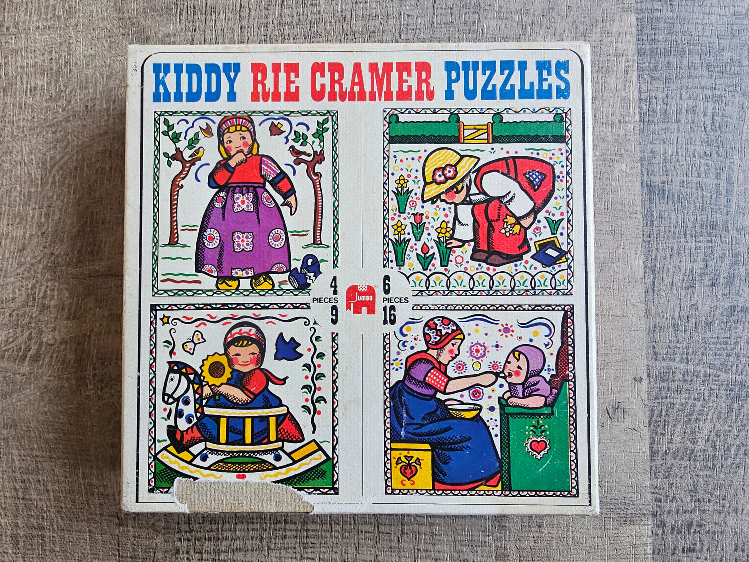 Jumbo Rie Kramer kinder puzzels 4x