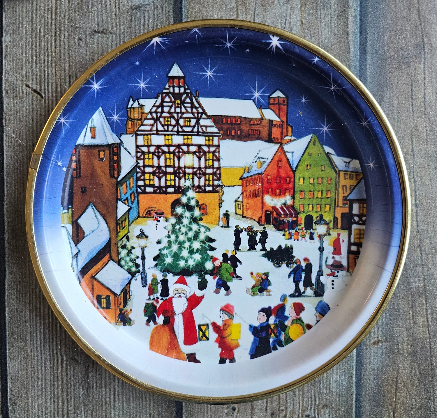 Kerst dienblad kerstman