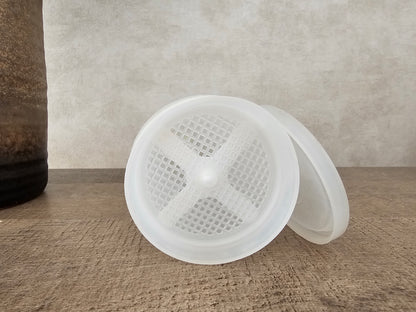 Tupperware poedersuiker strooier wit