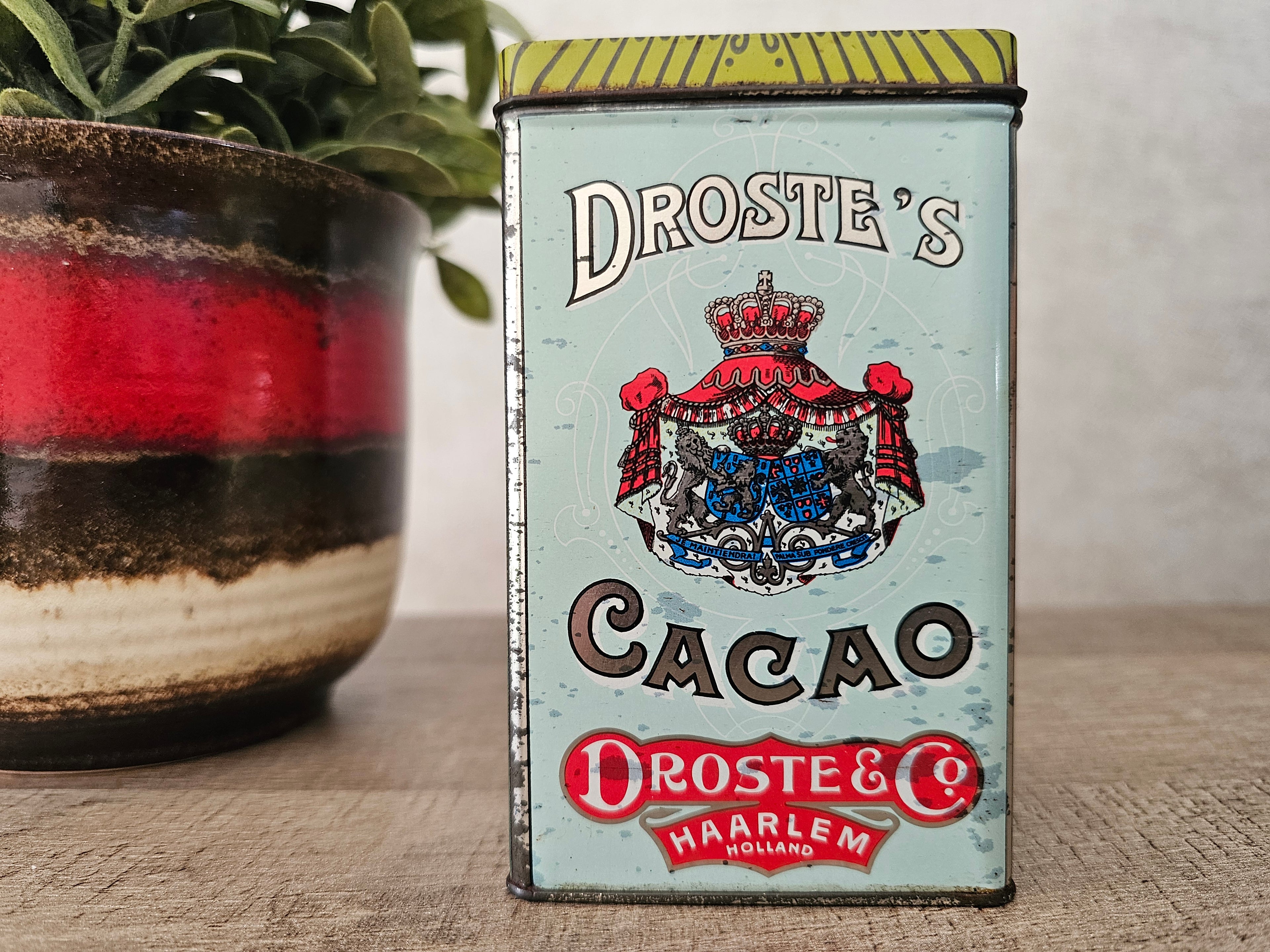 Vintage blik Droste cacaopoeder