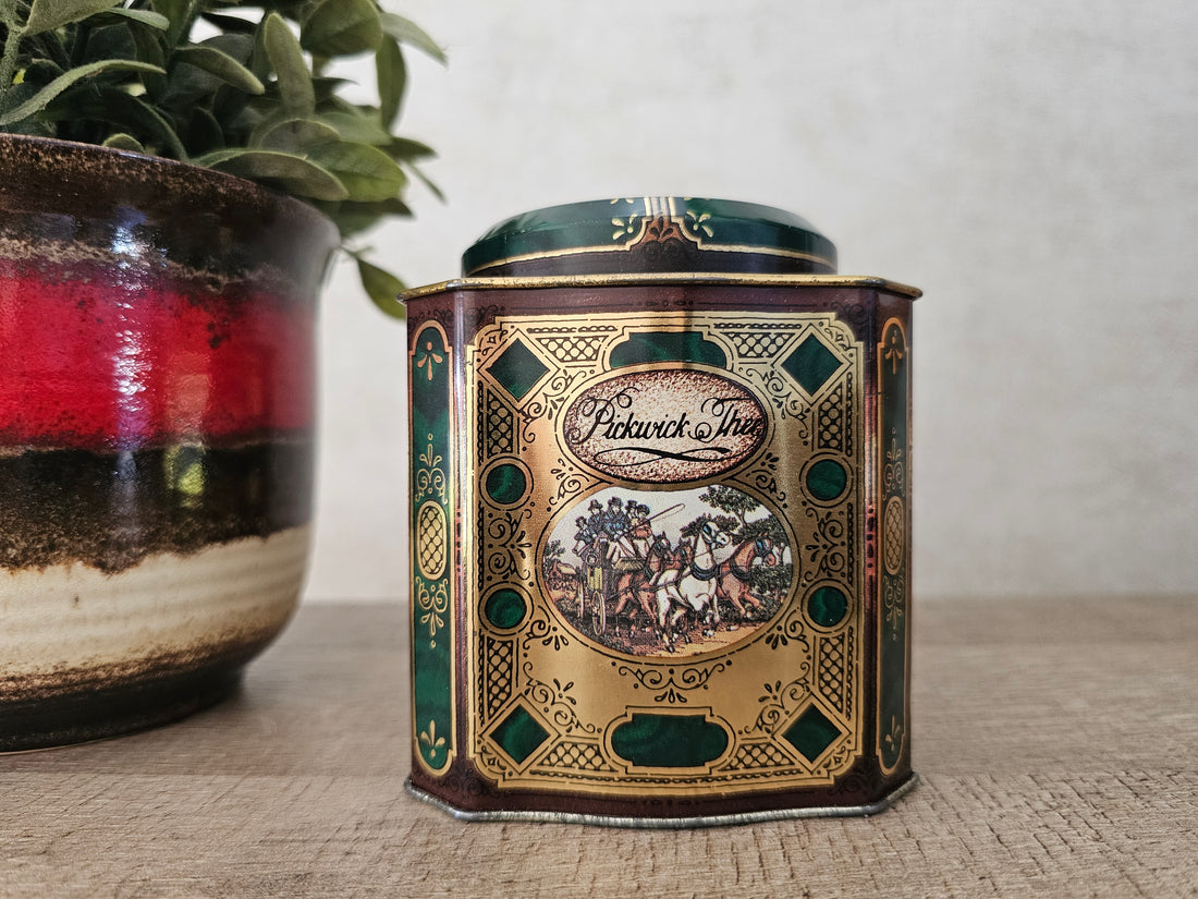 Douwe Egberts Pickwick thee blik groen