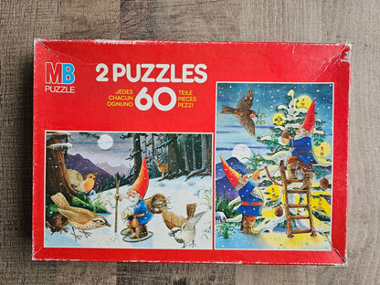 Rien Poortvliet David de kabouter winter puzzels