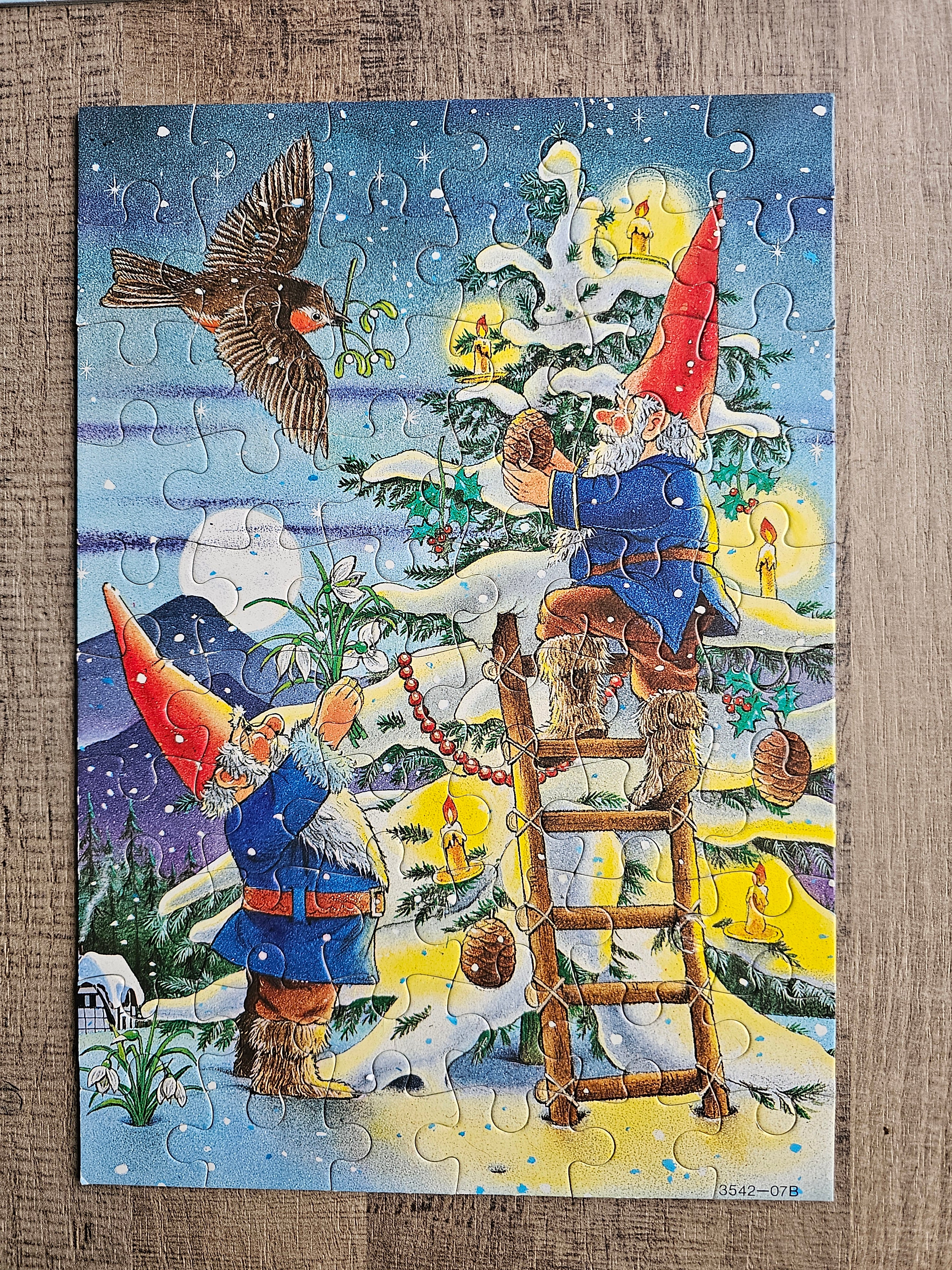 Rien Poortvliet David de kabouter winter puzzels