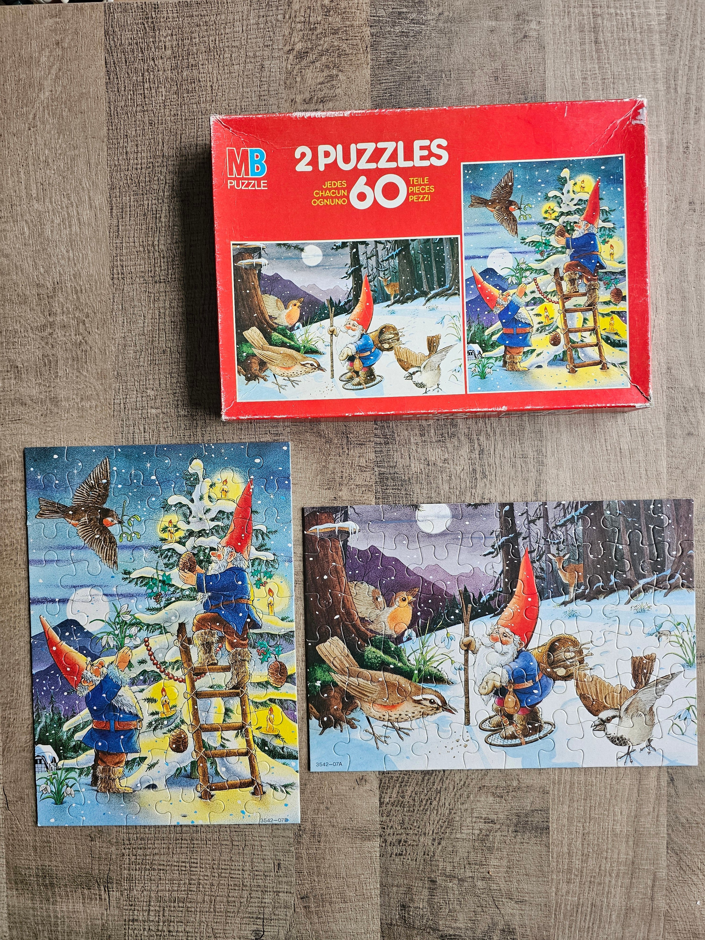 Rien Poortvliet David de kabouter winter puzzels