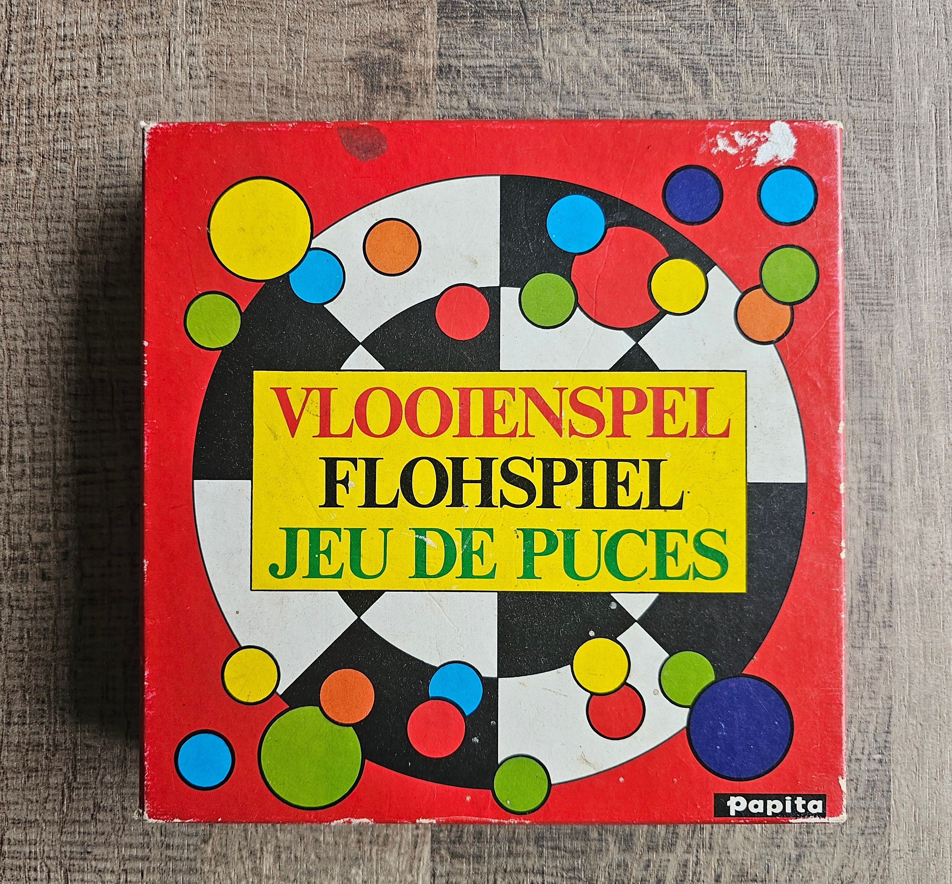 Papita vlooienspel vintage spel 1975