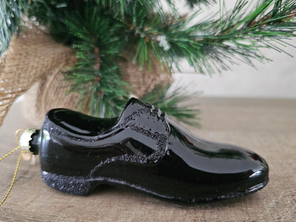 Retro kerstbal schoen dame en heer