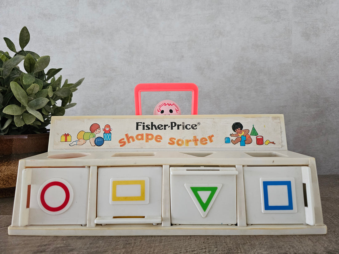 Fisher price vintage speelgoed shape sorter.