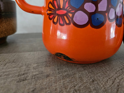 Vintage Brabantia koffiepot met bloemenpatroon Diane