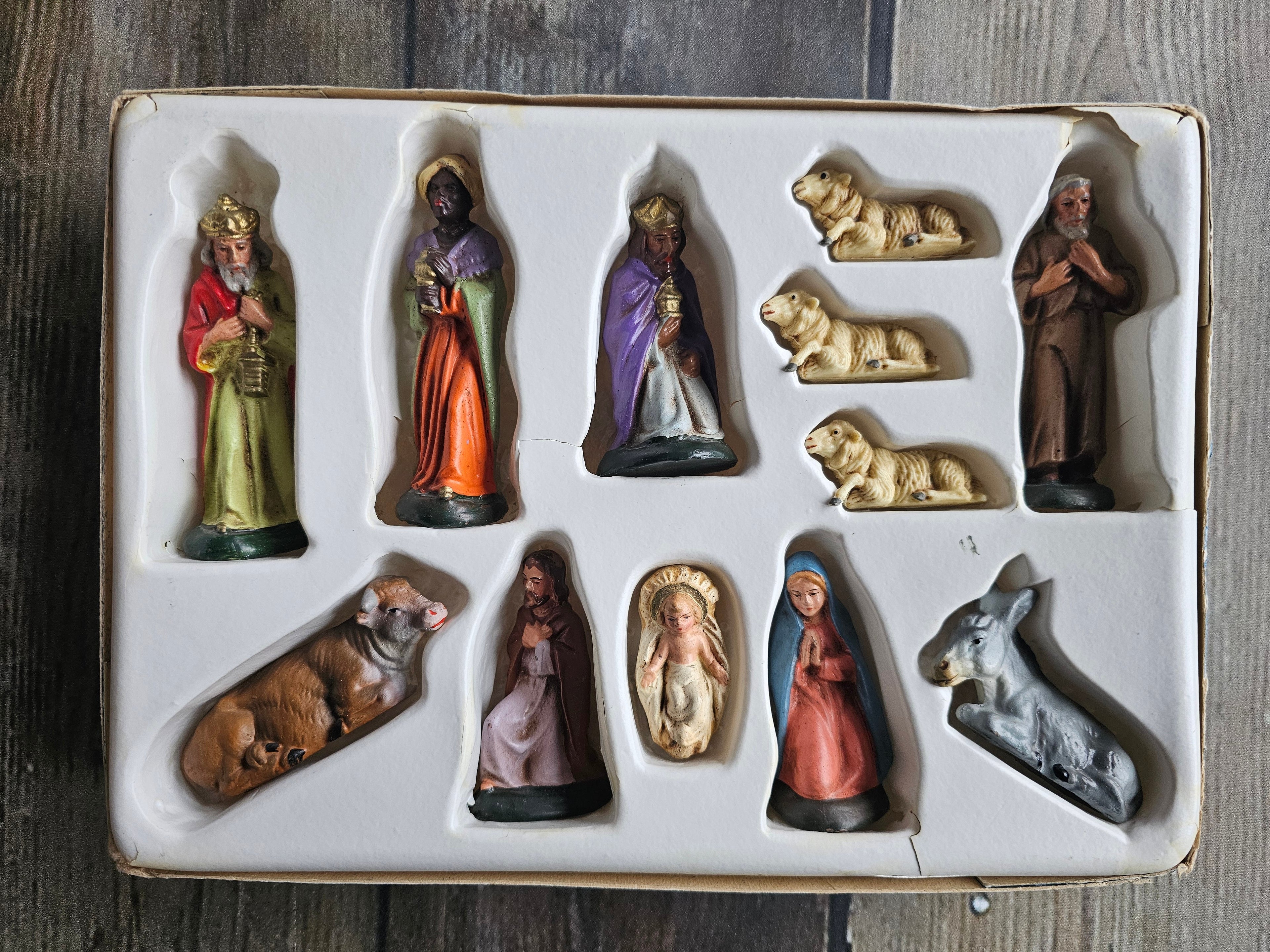 Marolin vintage kerstfiguren set