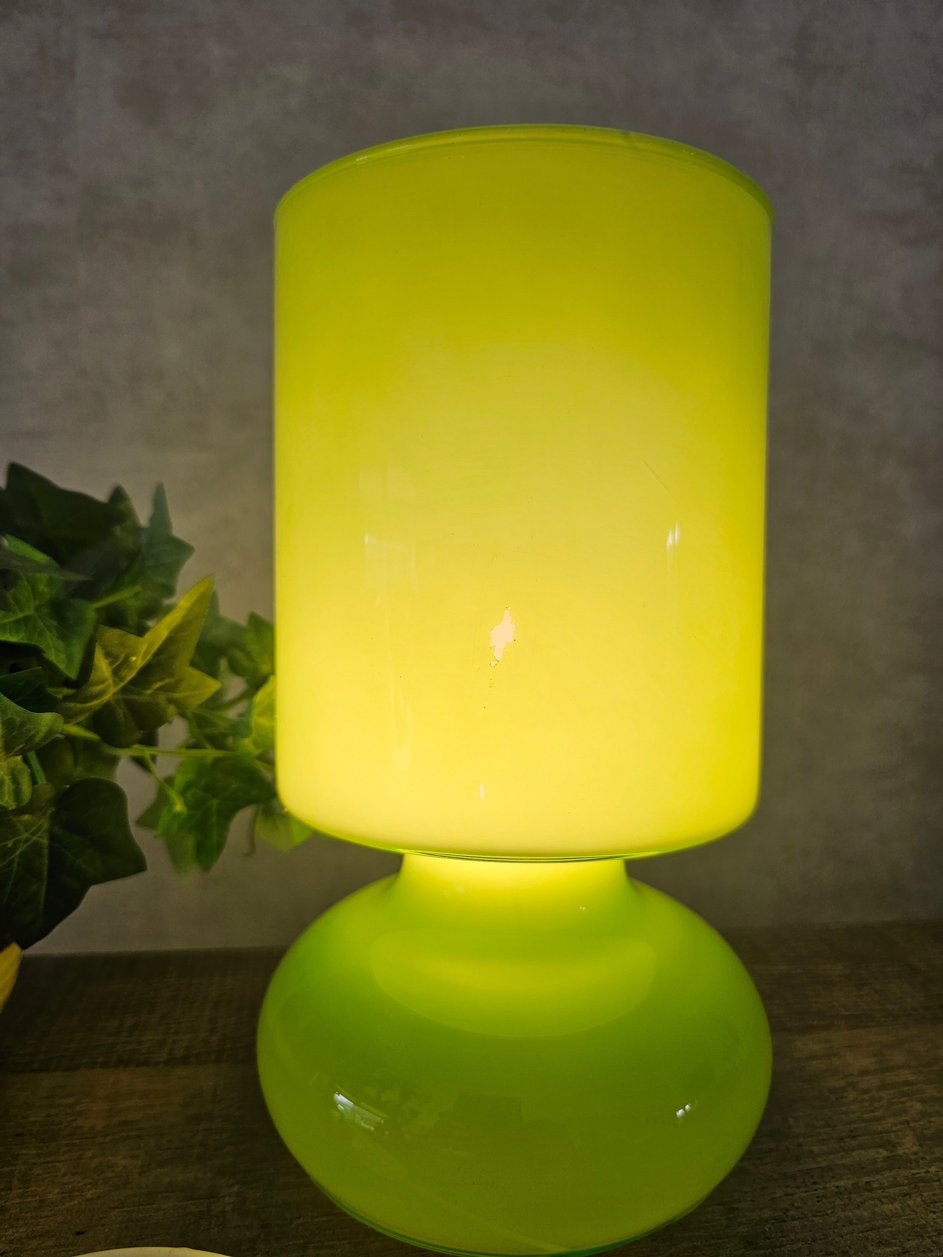 Ikea Lykta glazen lamp groen