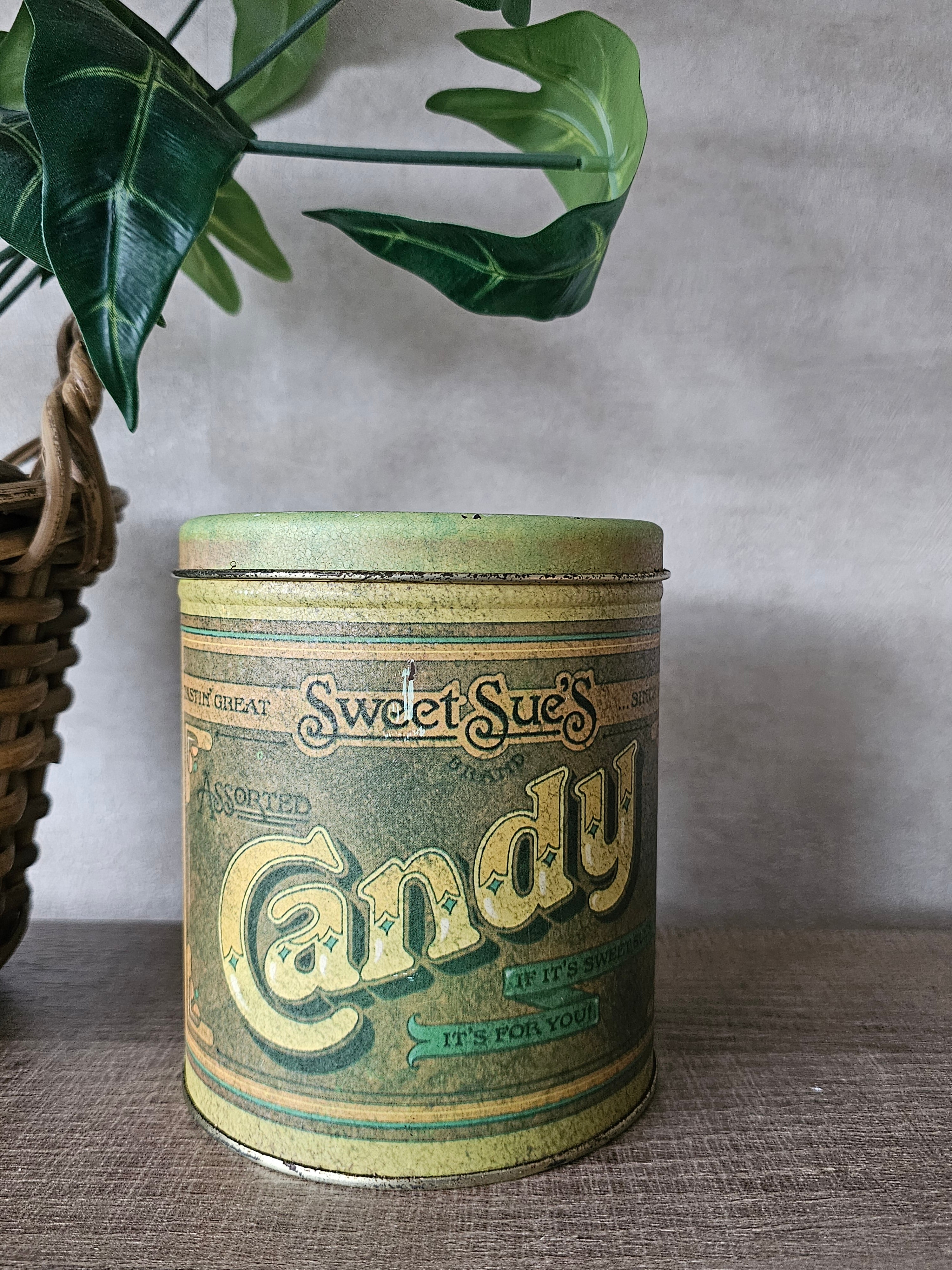 Vintage Amerikaans blik &quot;Candy&quot;