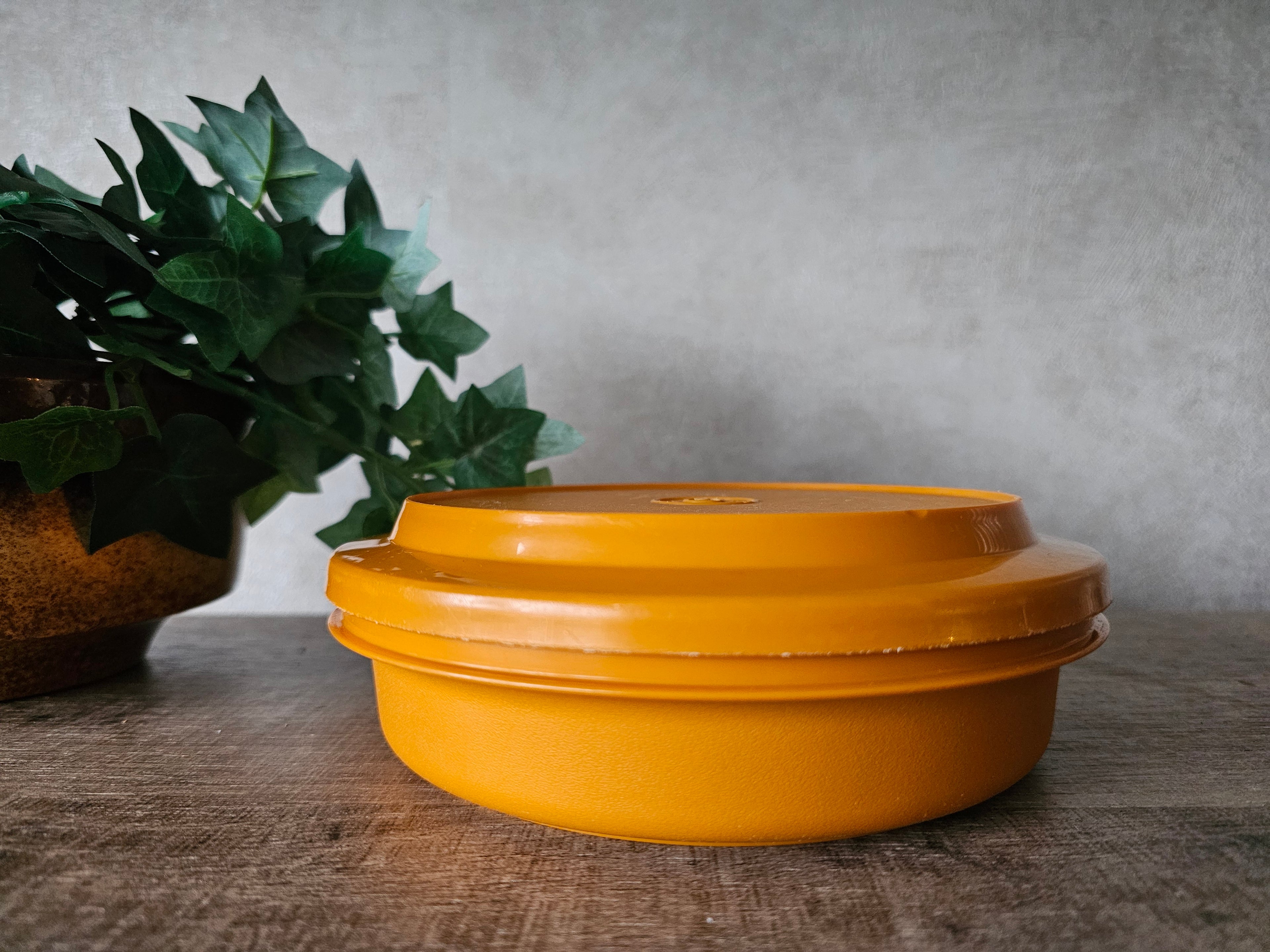 Tupperware oranje (koek) trommel