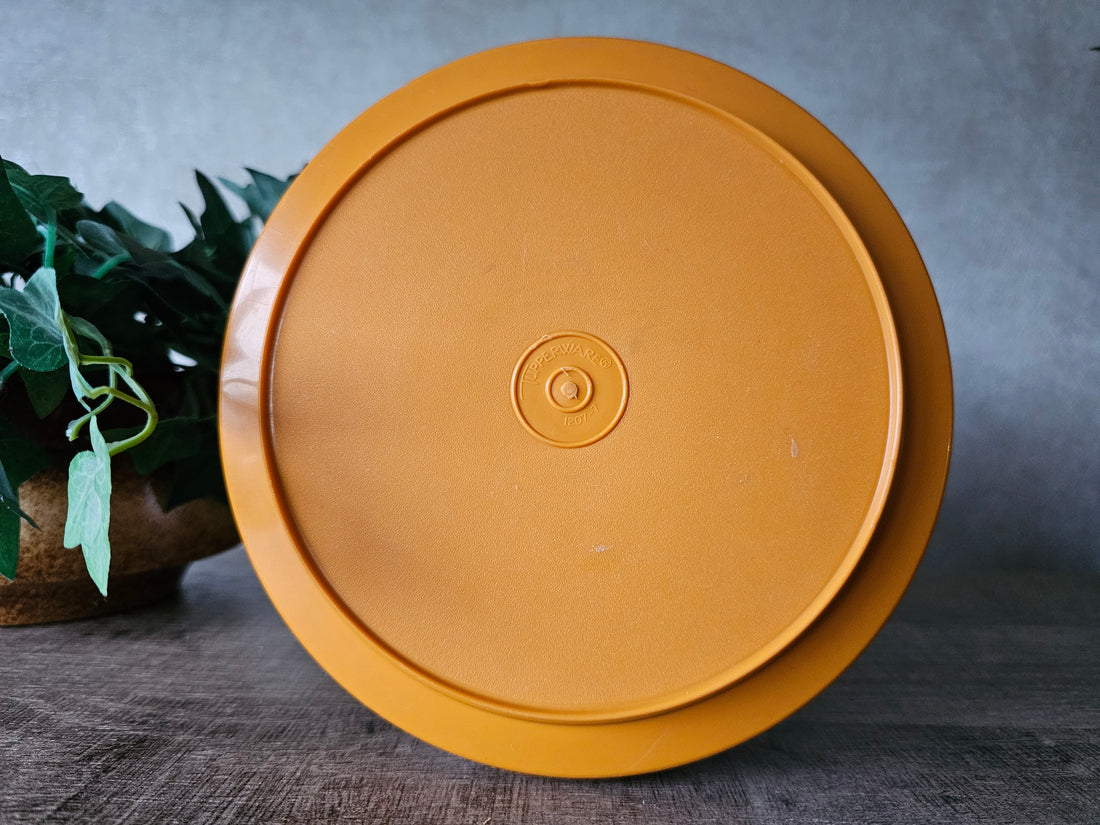 Tupperware oranje (koek) trommel