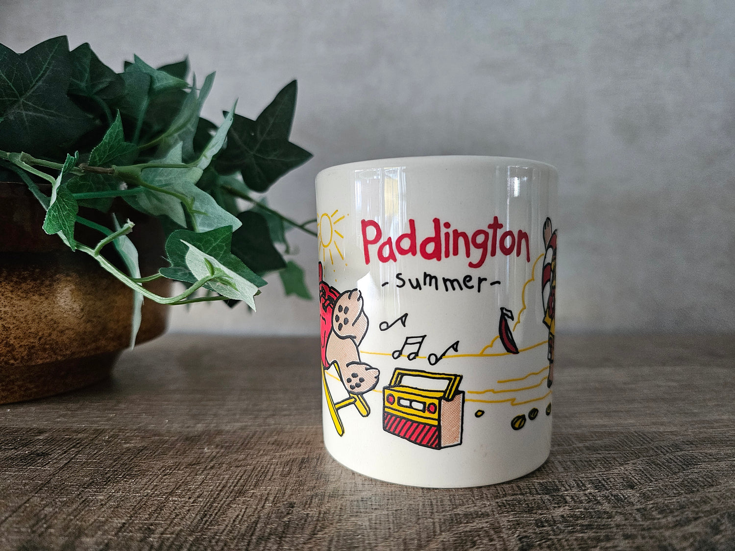 Douwe Egberts Paddington beer 4 seizoenen mokken bekers  ZOMER