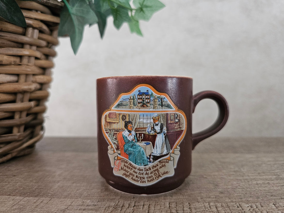 Villeroy Boch Douwe Egberts koffie beker "Freule Stans"