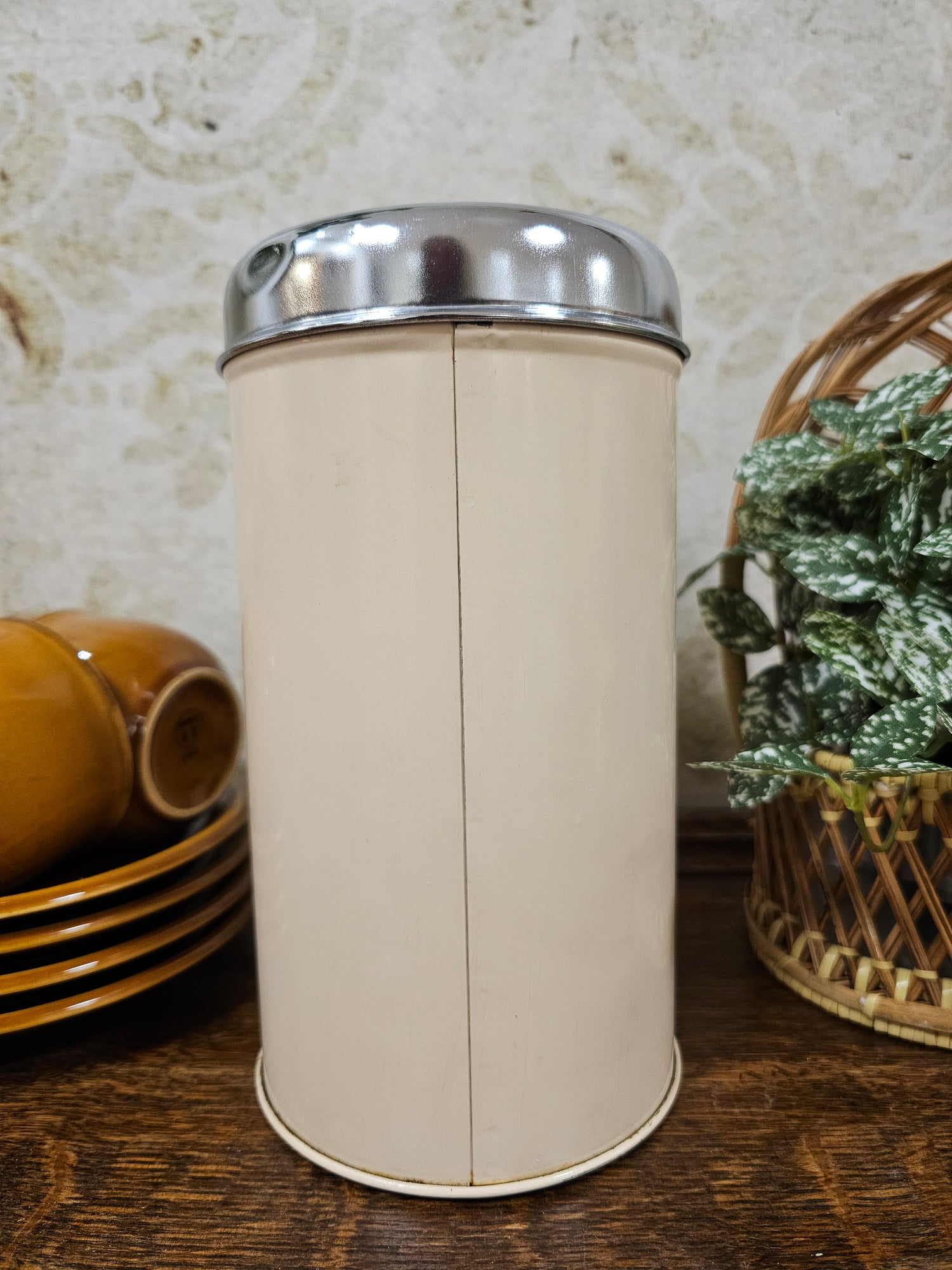 Brabantia cremekleur blik &quot;Beschuit&quot;