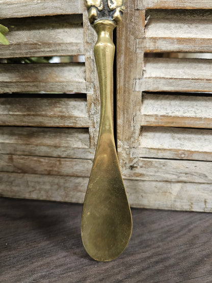 Messing schoenlepel &quot;man&quot;