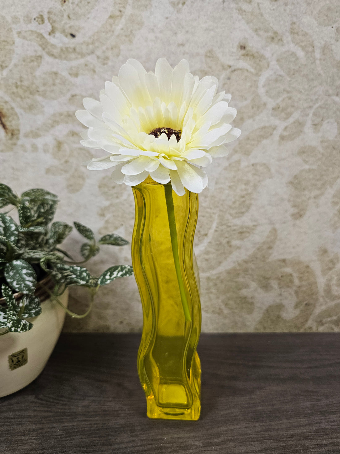 Ikea Skämt geel helder vaasje