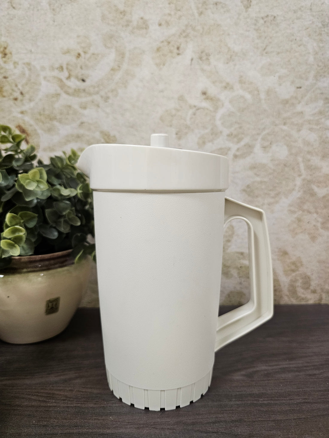 Tupperware kan wit grijze deksel