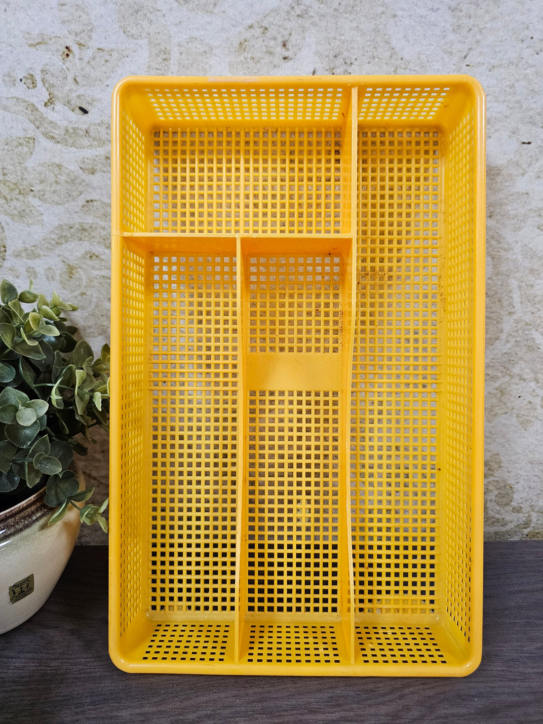 Oranje bestekmand kunststof