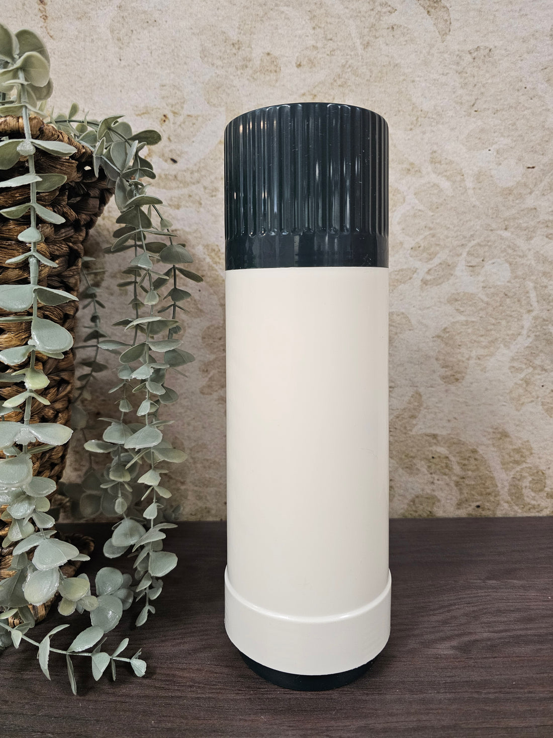 Thermoskan wit met donkergroen