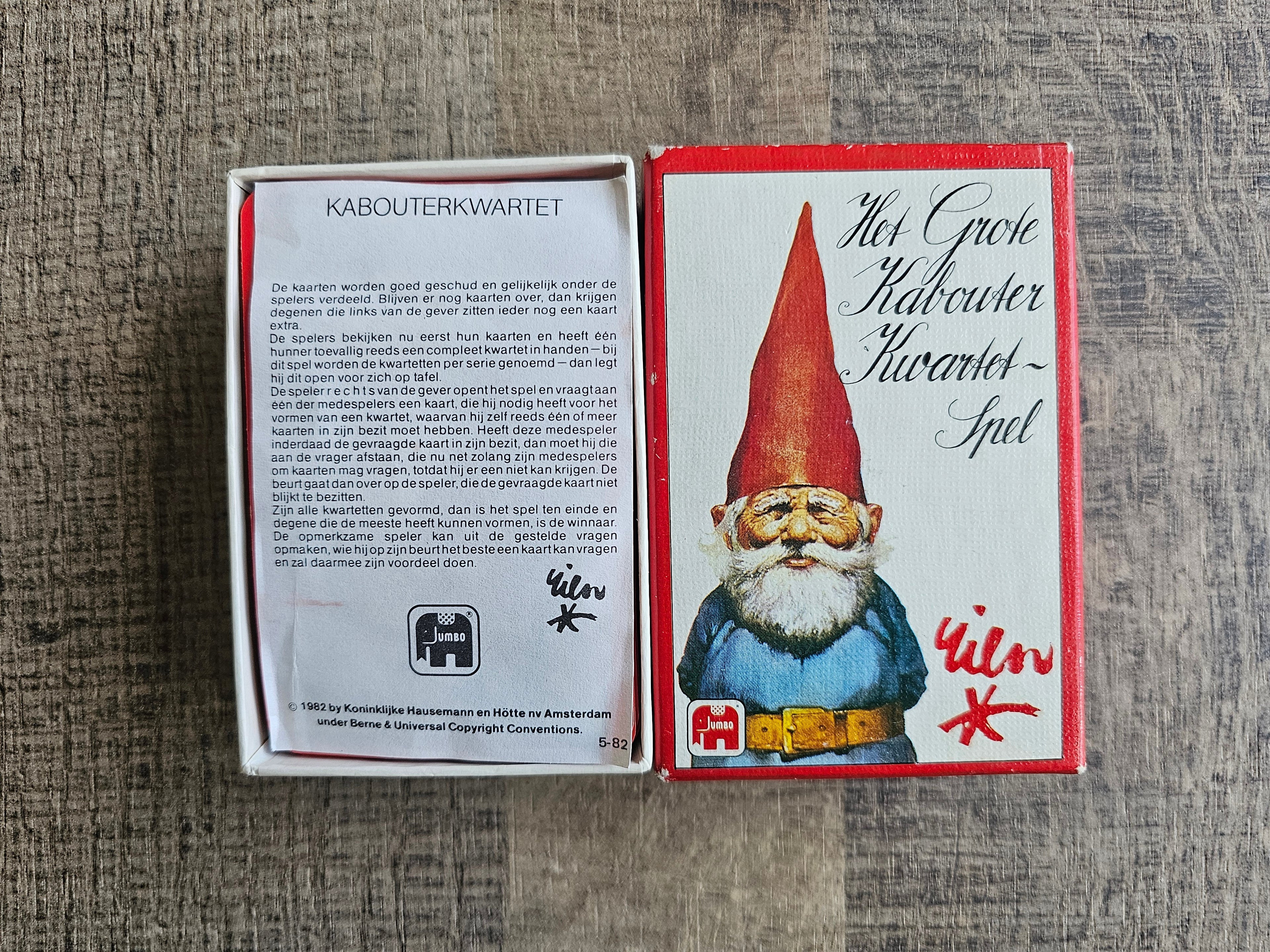Rien Poortvliet het grote kabouter kwartetspel