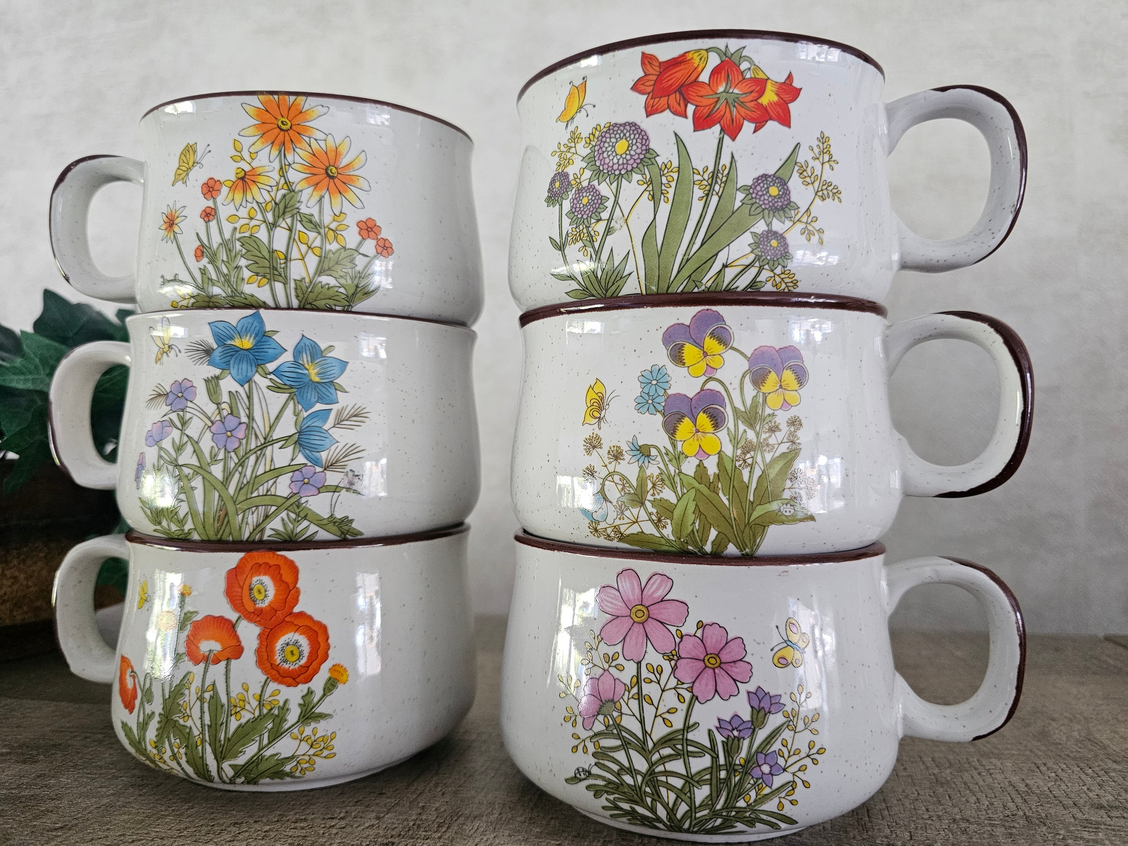 Wildflower soepkommen set