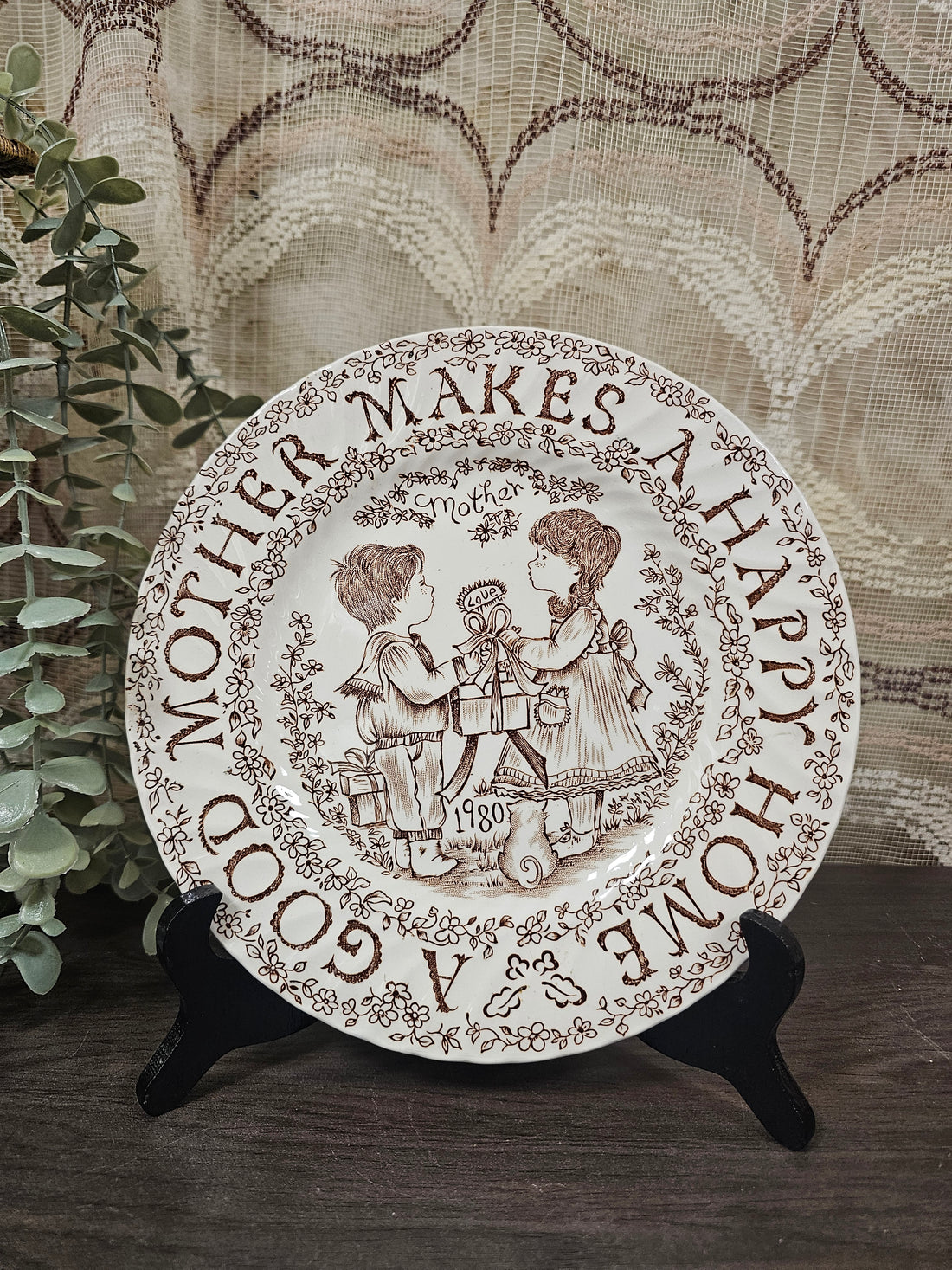 Burleigh Ironstone bord "a good mother"