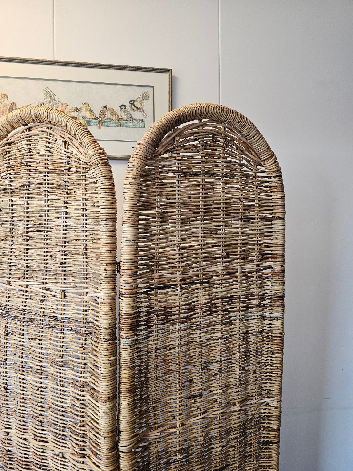Rotan vintage  kamerscherm roomdivider