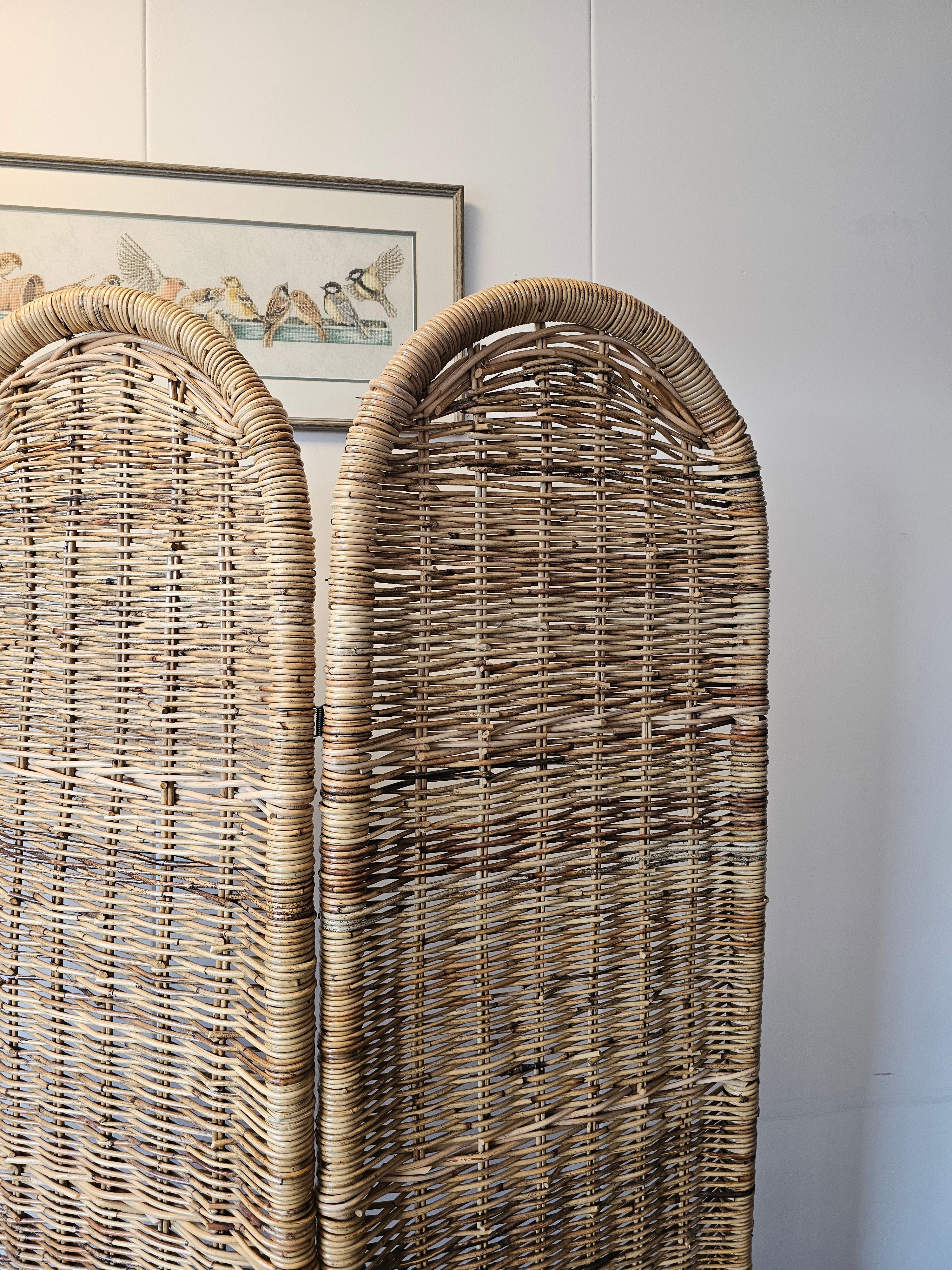 Rotan vintage  kamerscherm roomdivider
