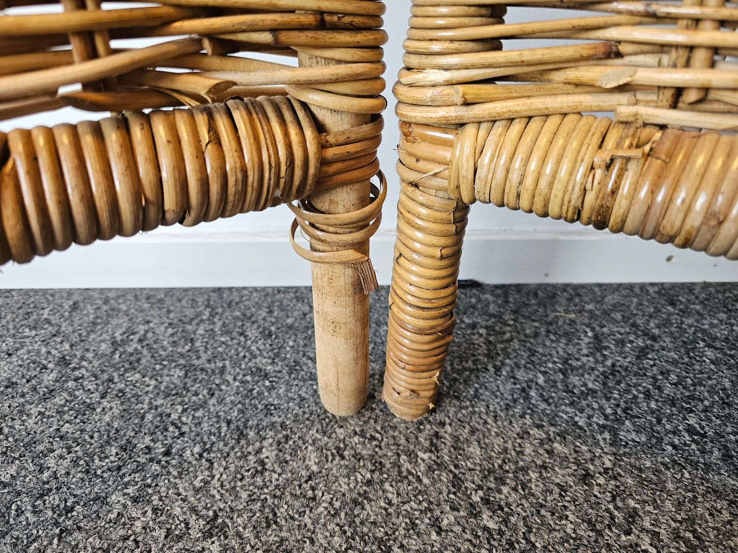 Rotan vintage  kamerscherm roomdivider