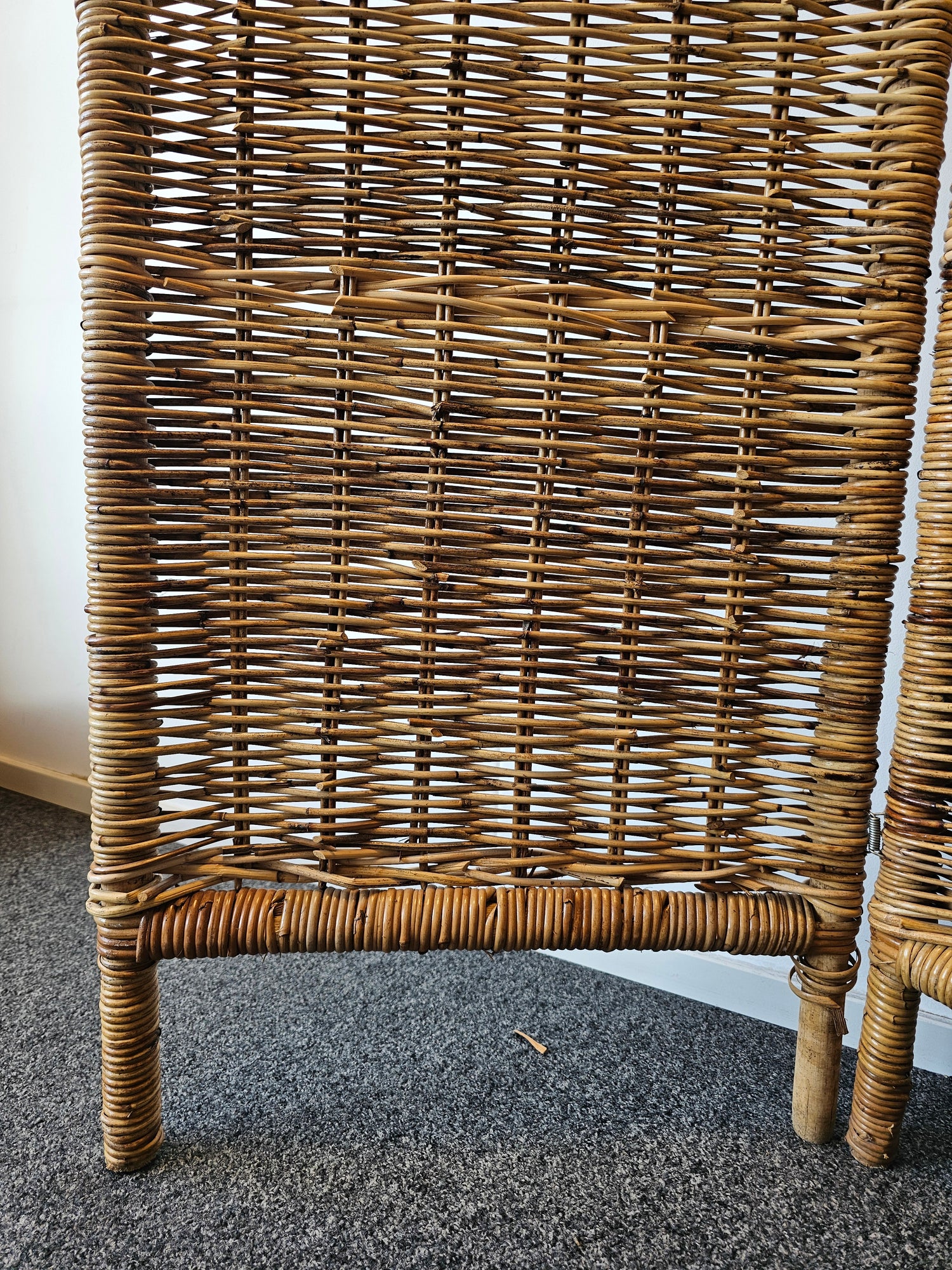 Rotan vintage  kamerscherm roomdivider