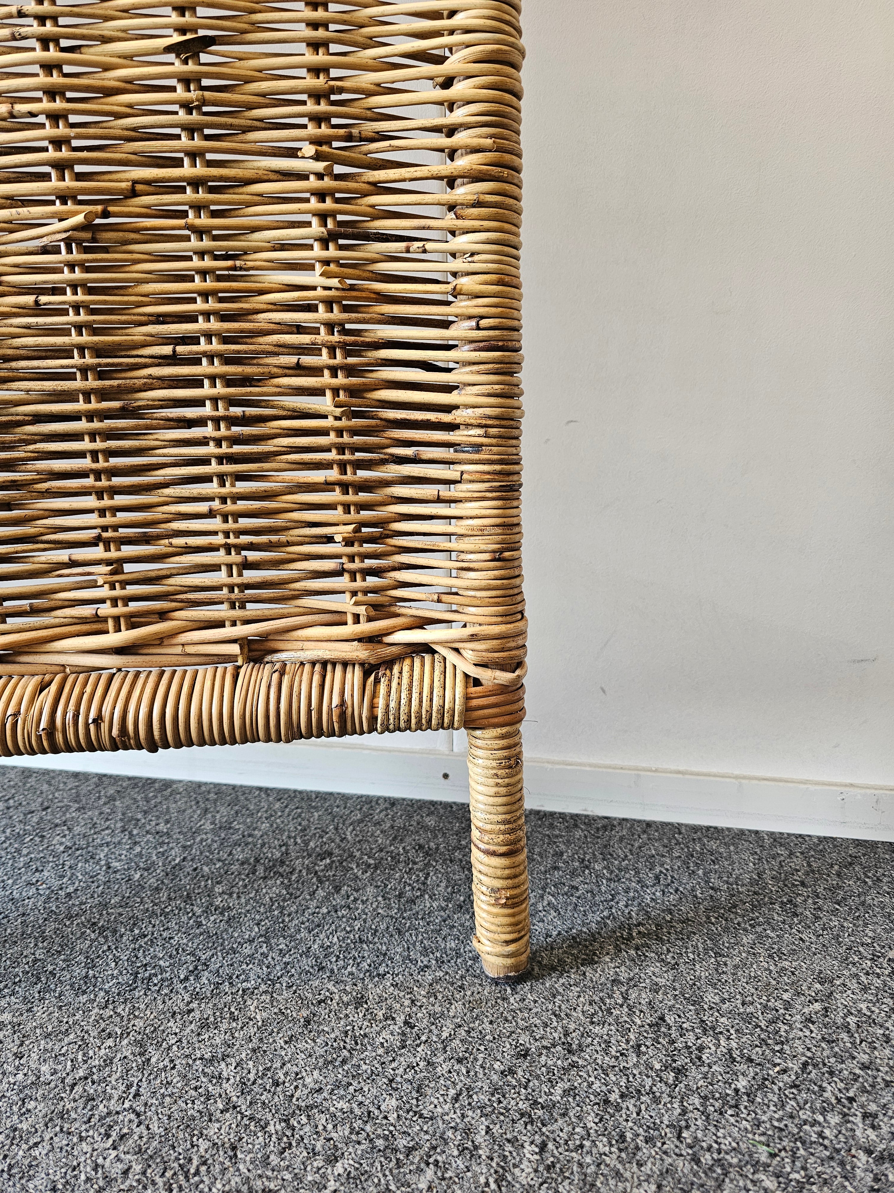 Rotan vintage  kamerscherm roomdivider