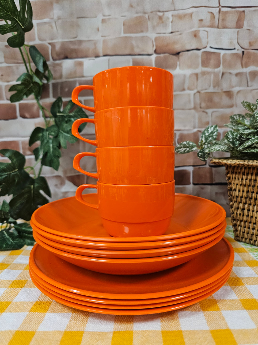 Mepal oranje camping servies
