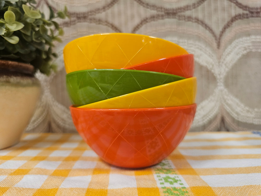 Kunststof schaaltjes 3 kleuren