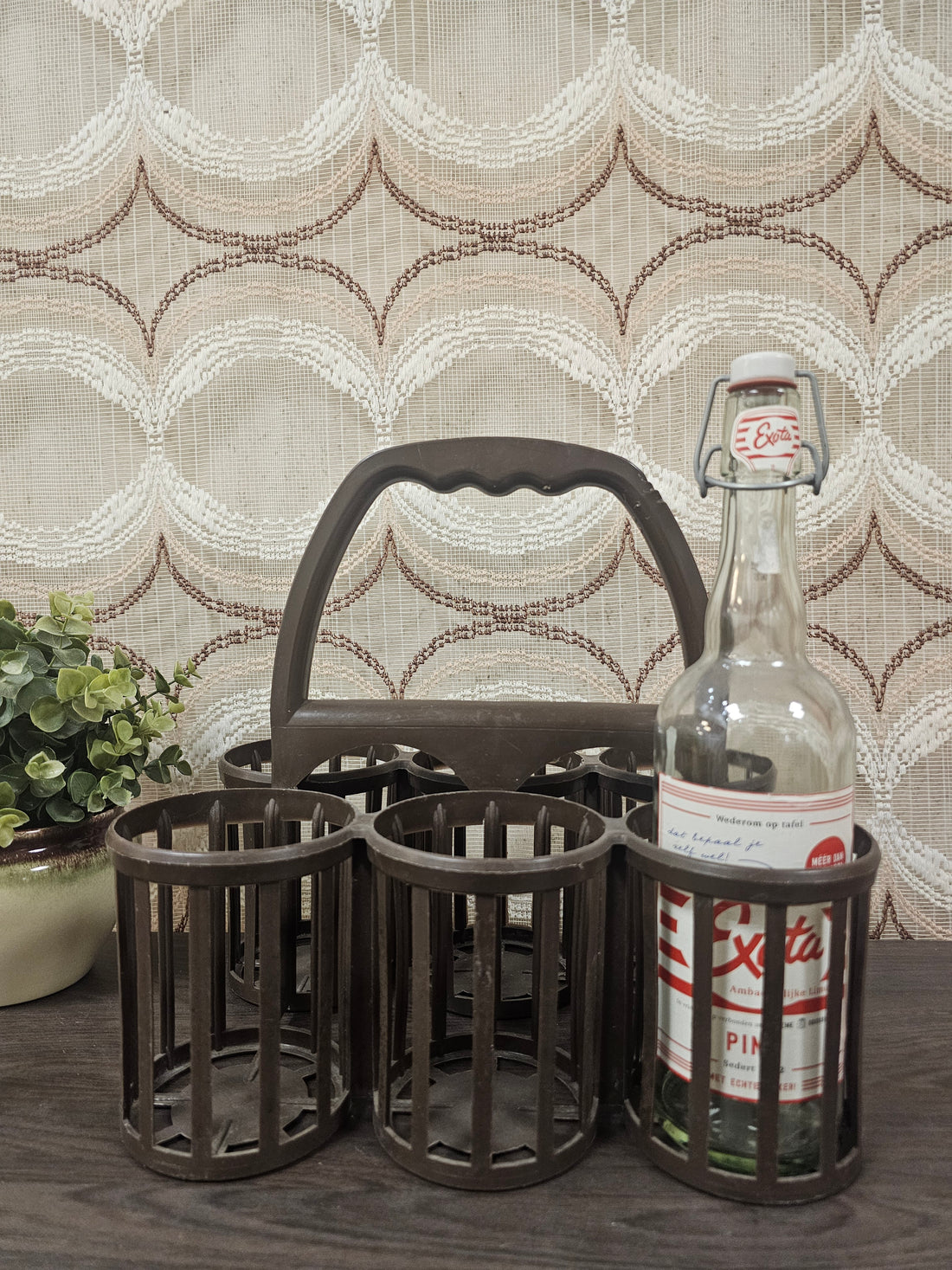 Curver bruin flessenrek