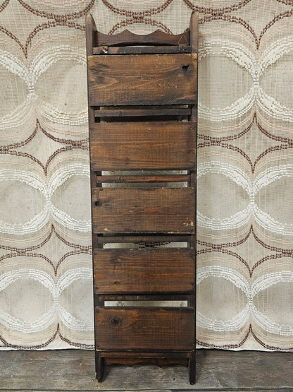 Houten bakstenen mal – decoratief wandrek