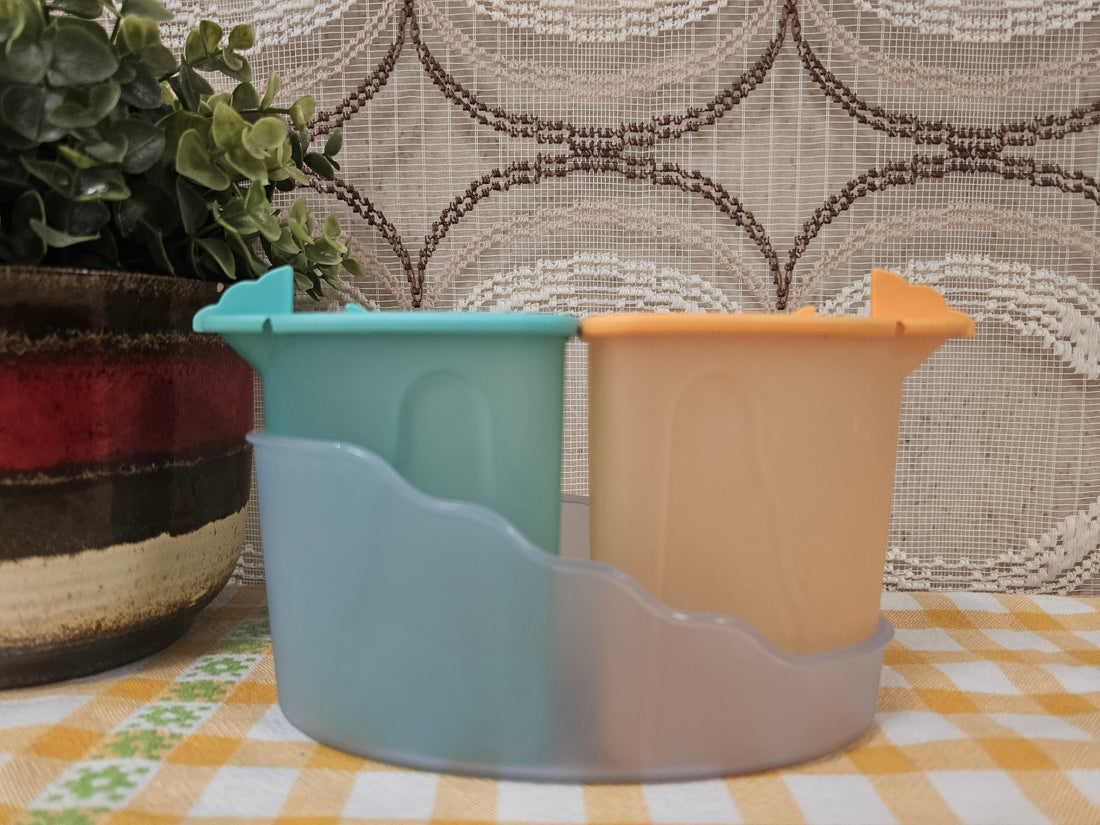 Tupperware trendy roomstel oranje groen