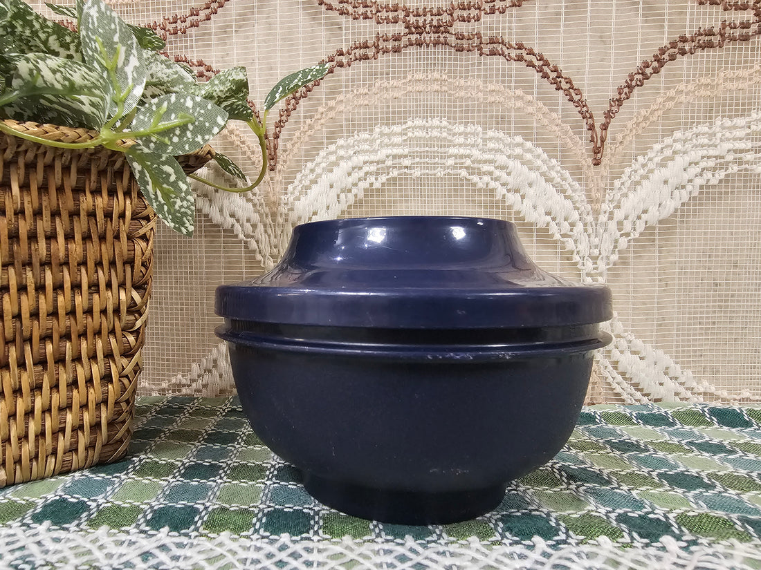 Tupperware oriental bowl donkerblauw