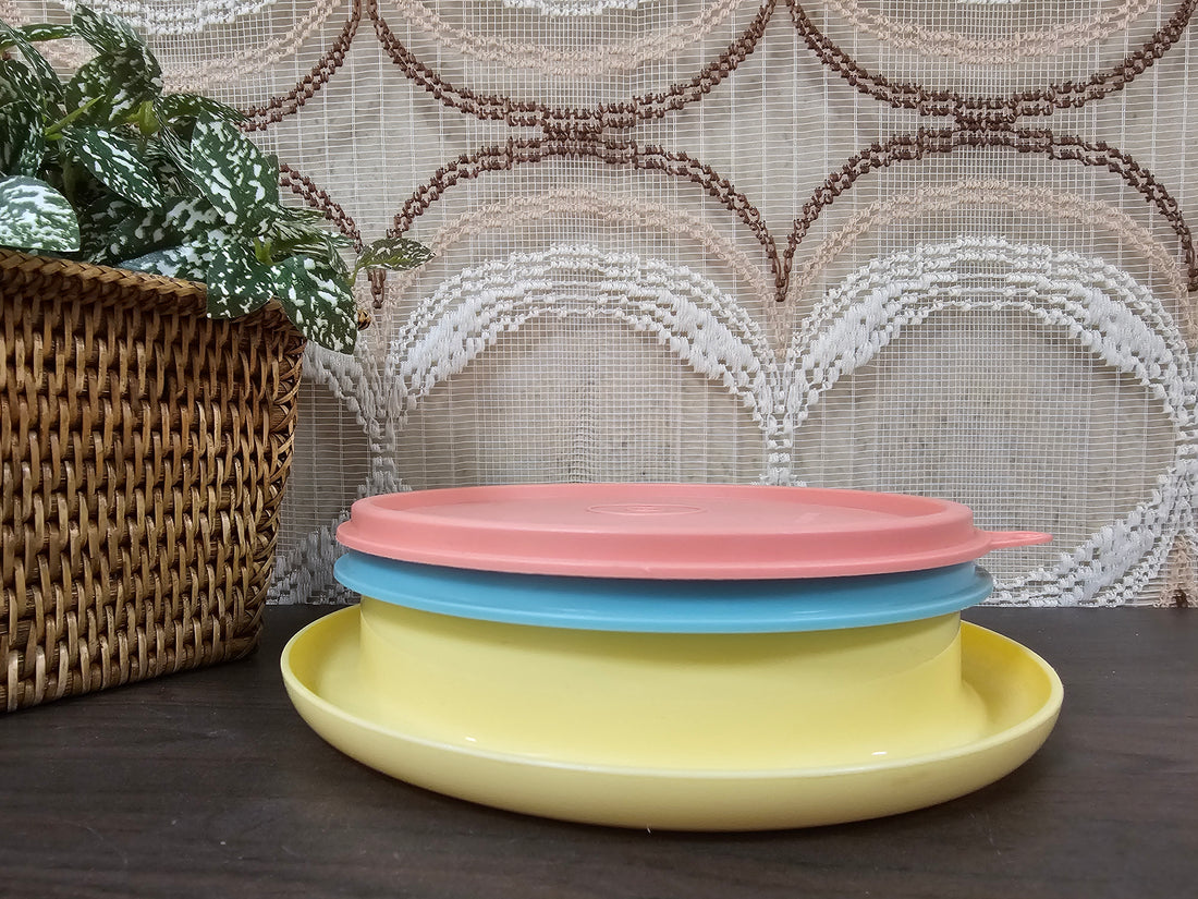 Tupperware peuter 3 vakken bord pastel