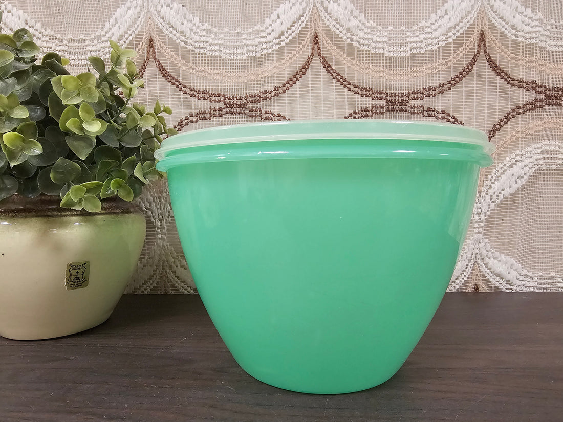 Tupperware kom met deksel mintgroen