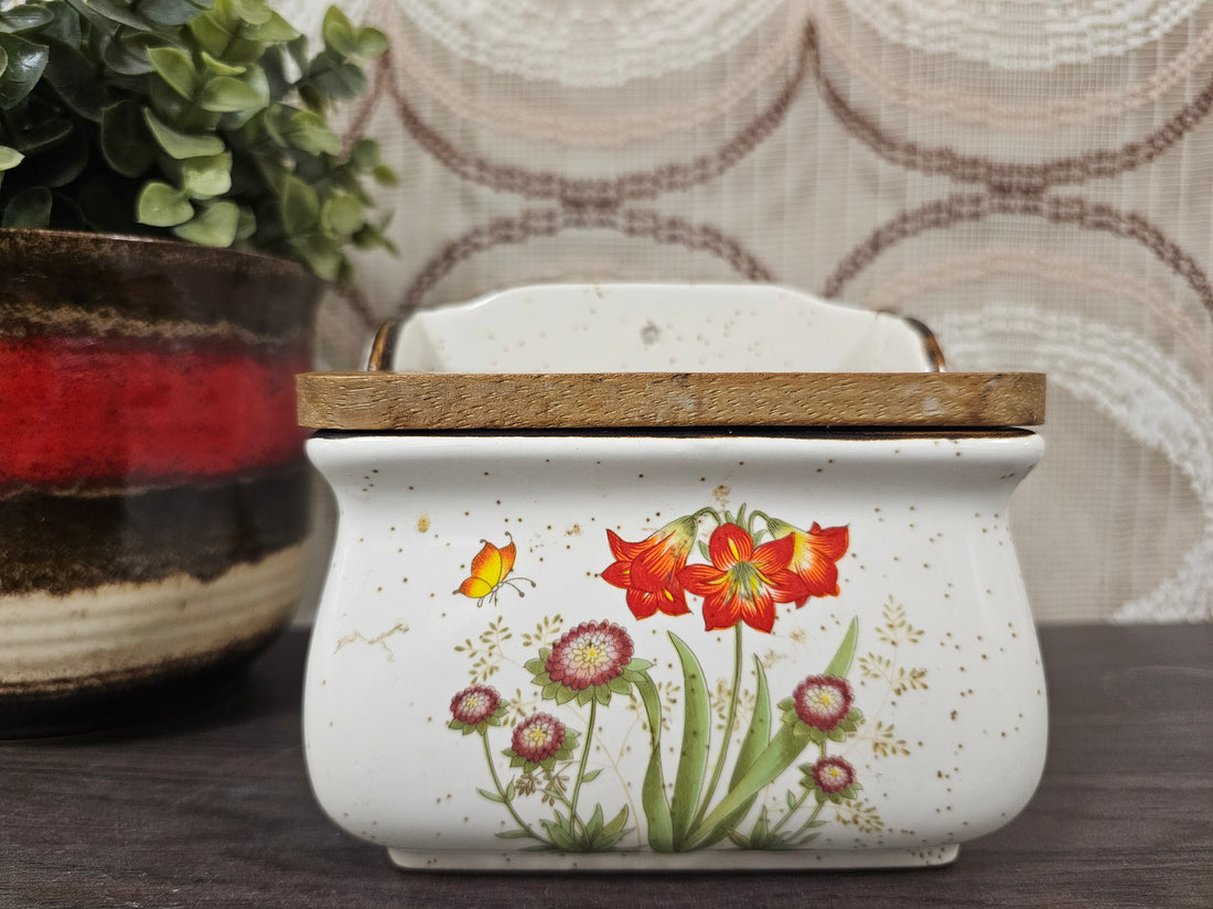 Wildflower zoutpot rode bloemen