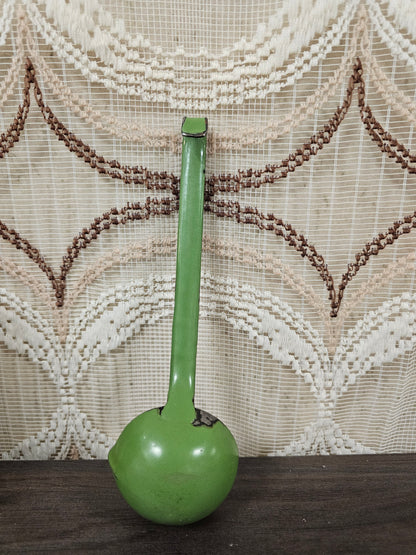 Emaille juslepel reseda groen