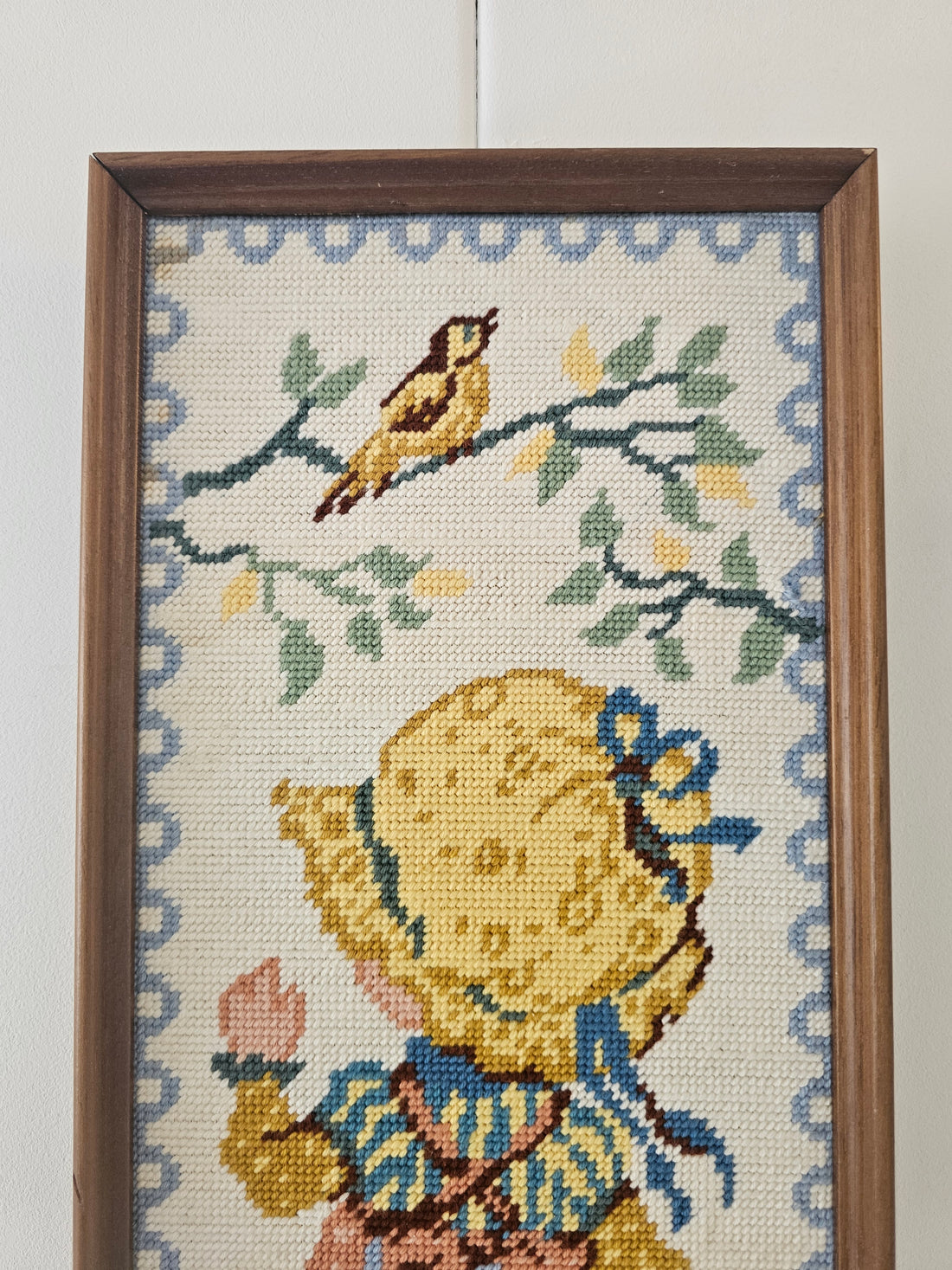 Sarah Kay ingelijste borduurwerk