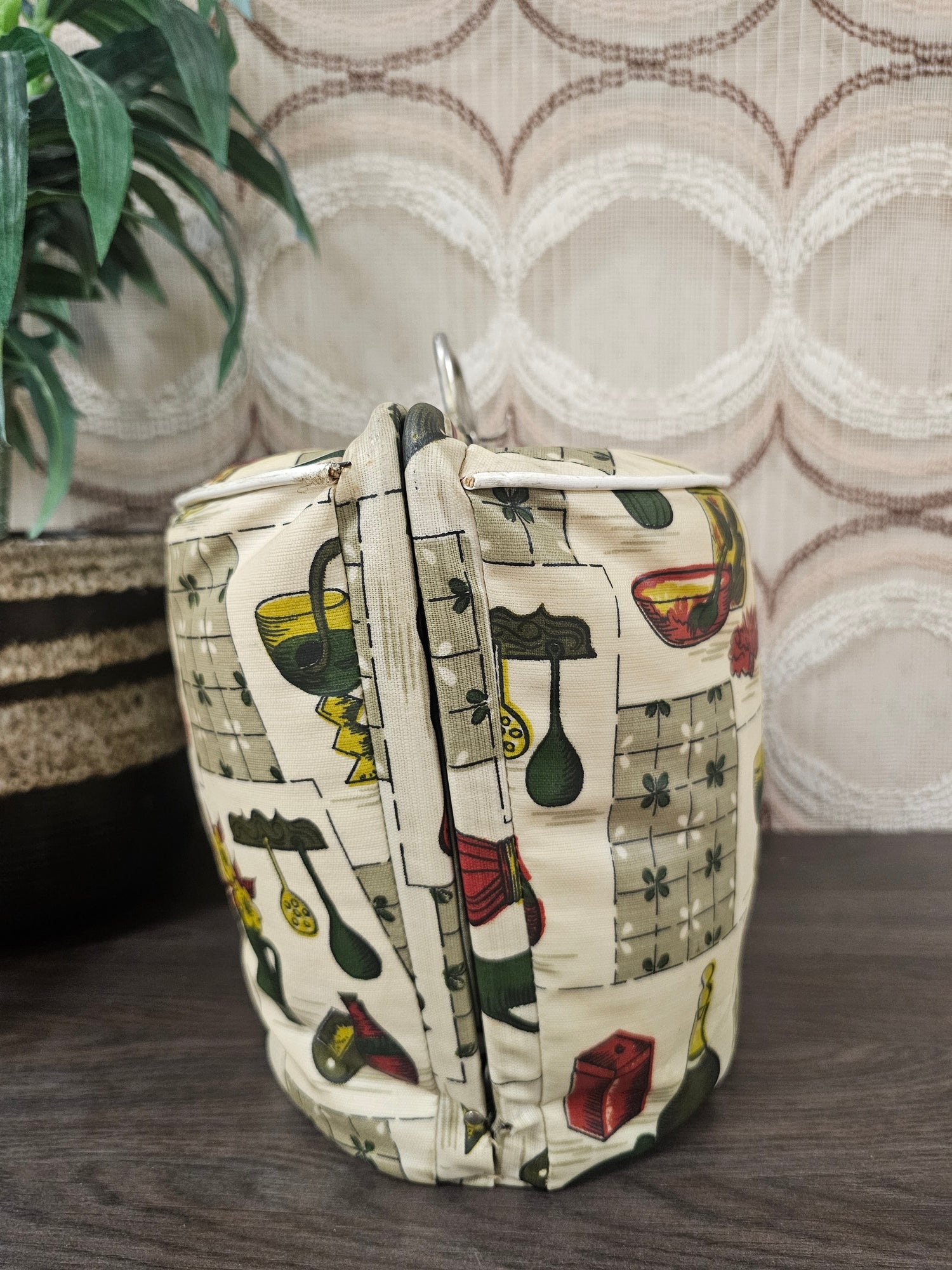 Douwe Egberts vintage theemuts met knip