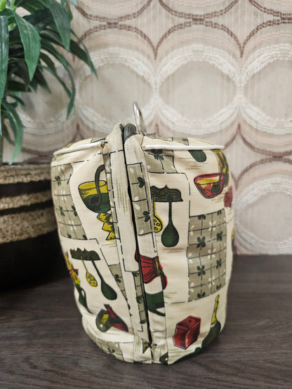 Douwe Egberts vintage theemuts met knip
