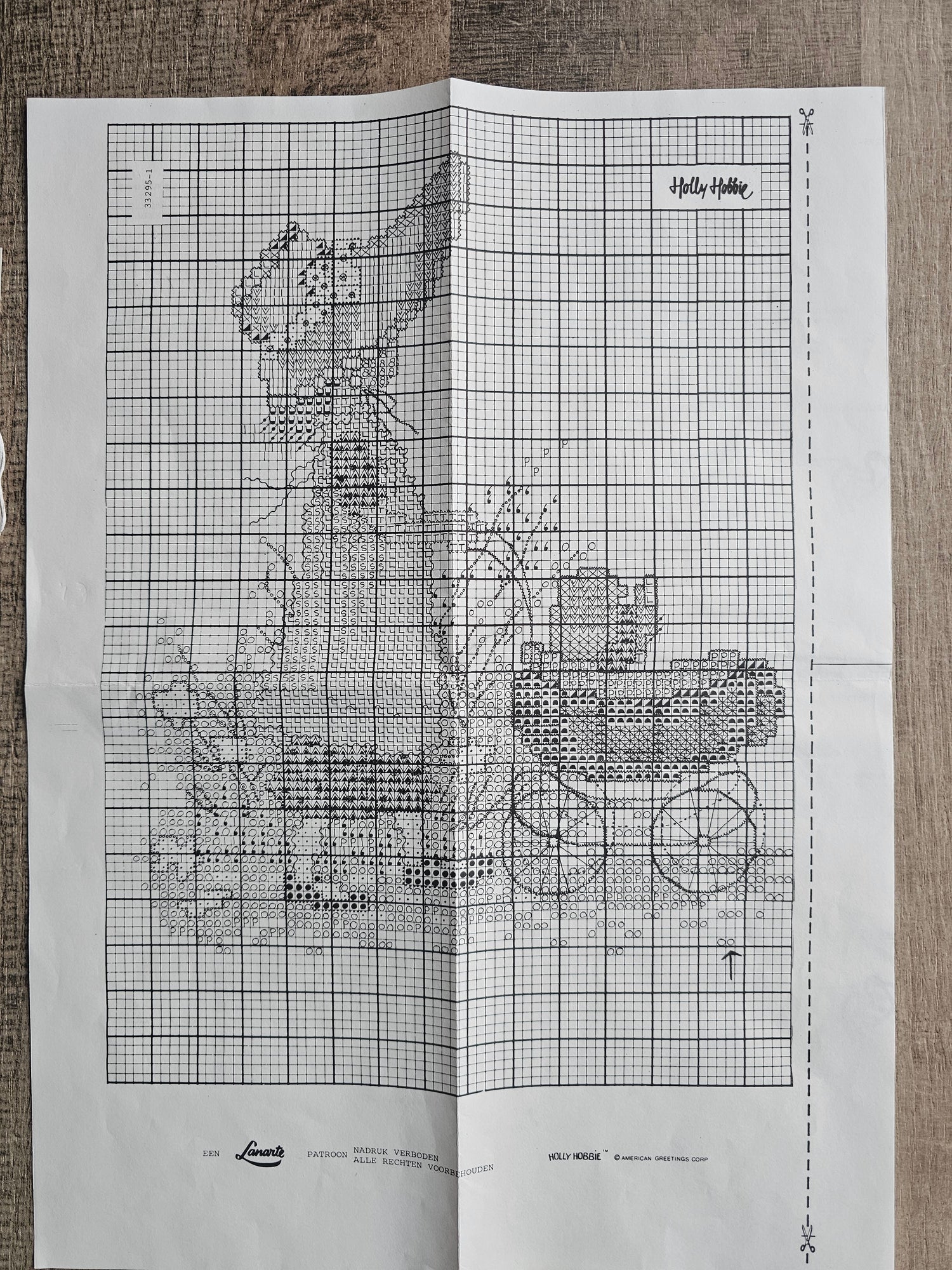 Lanarte borduurpakket Holly Hobbie meisje met kinderwagen