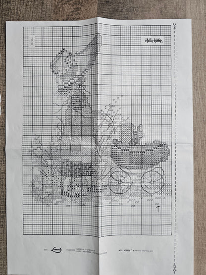 Lanarte borduurpakket Holly Hobbie meisje met kinderwagen