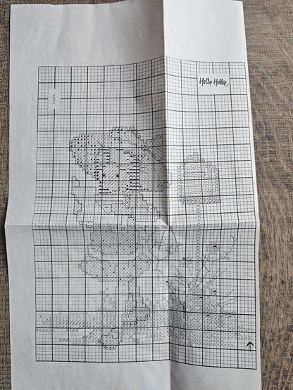Lanarte borduurpakket Holly Hobbie meisje bij de brievenbus