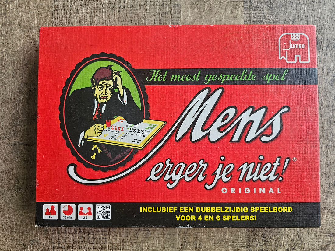 Jumbo Mens erger je niet houten pionnen
